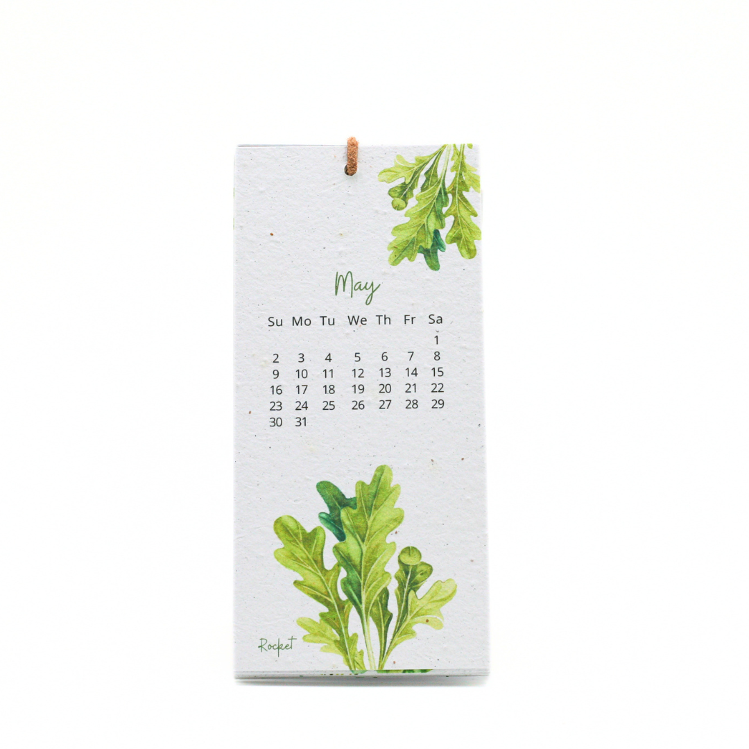 Nature's Palette Seed Paper 2027 Calendar