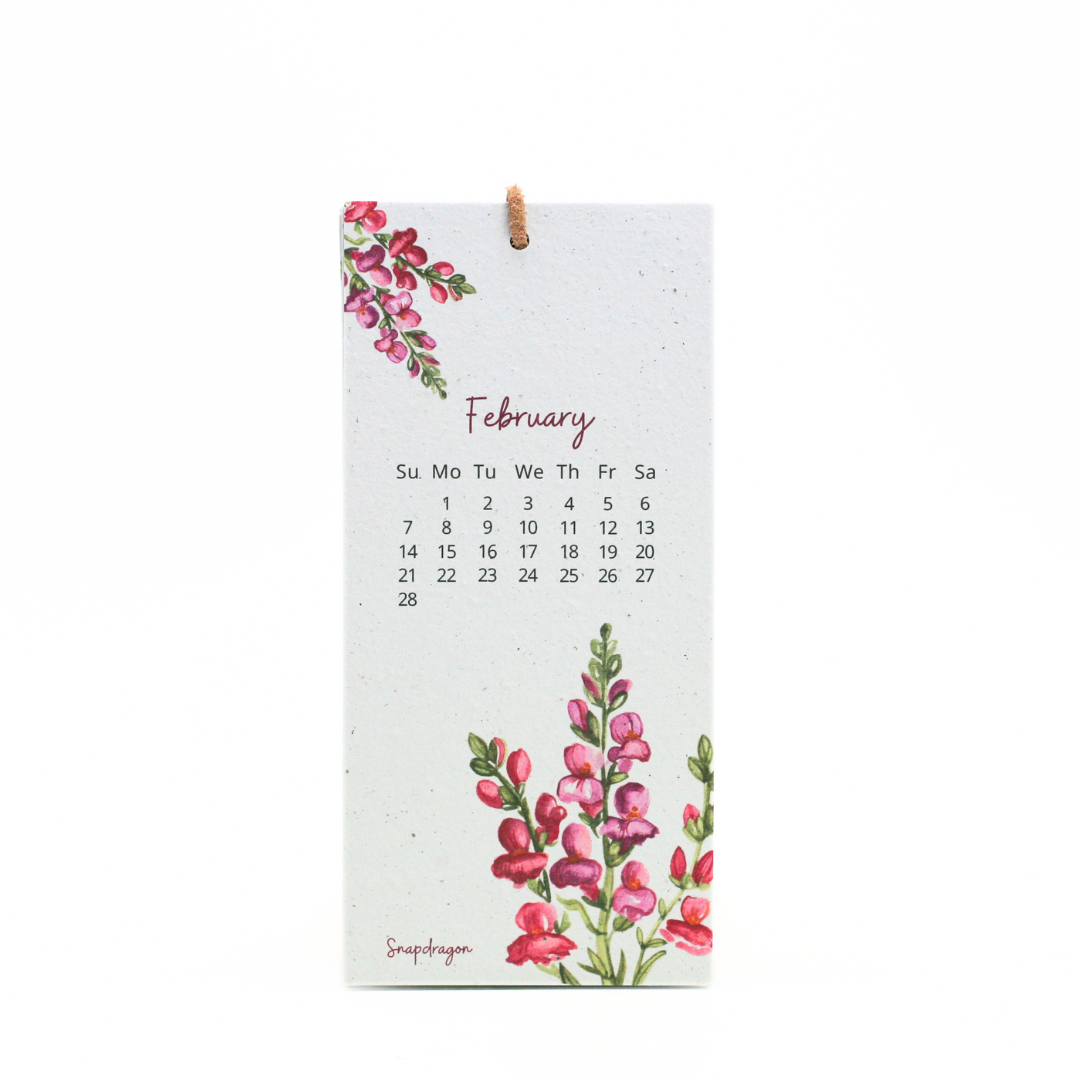Nature's Palette Seed Paper 2027 Calendar