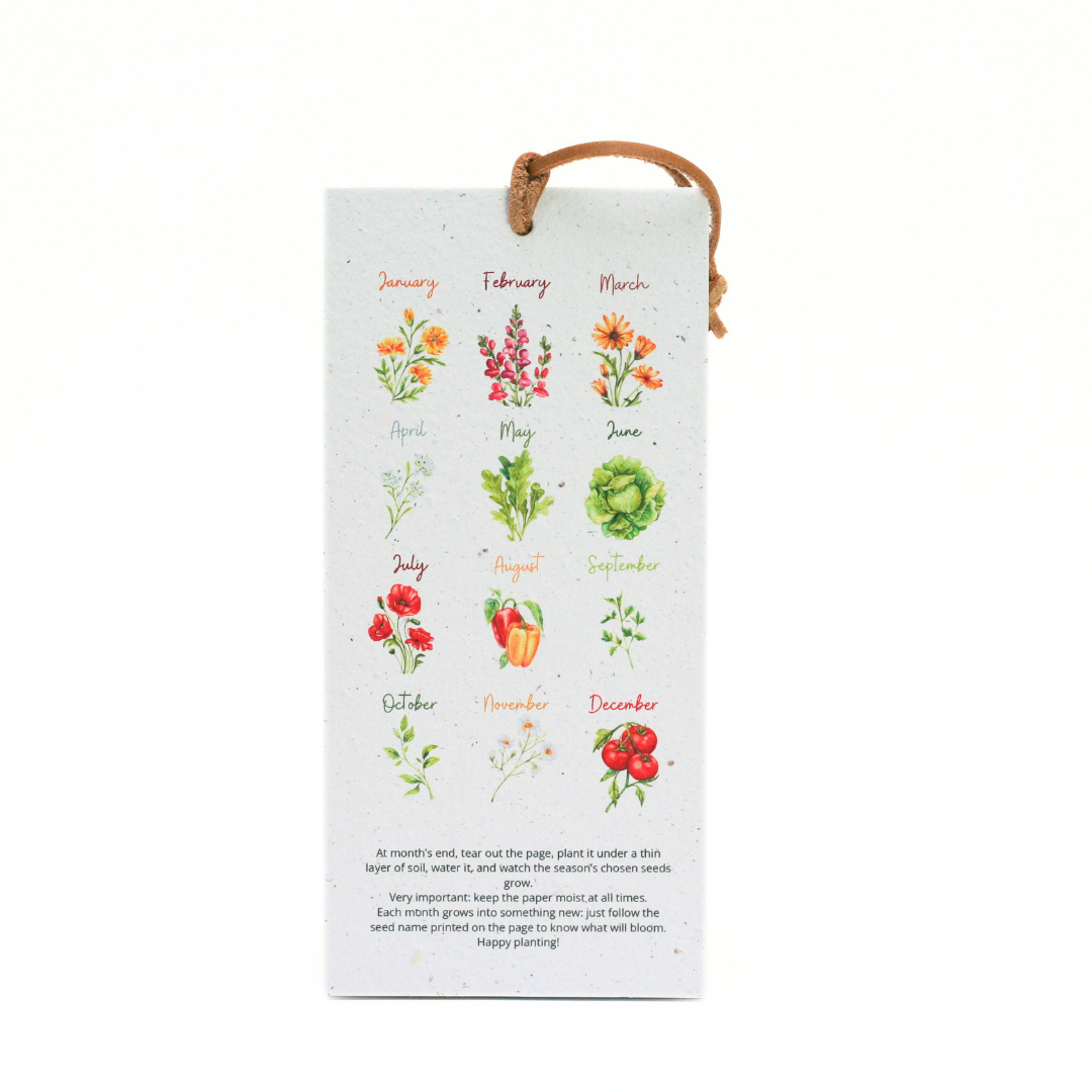 Nature's Palette Seed Paper 2027 Calendar