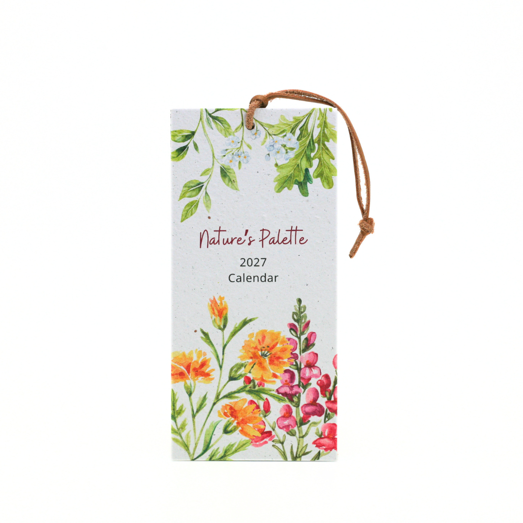 Nature's Palette Seed Paper 2027 Calendar