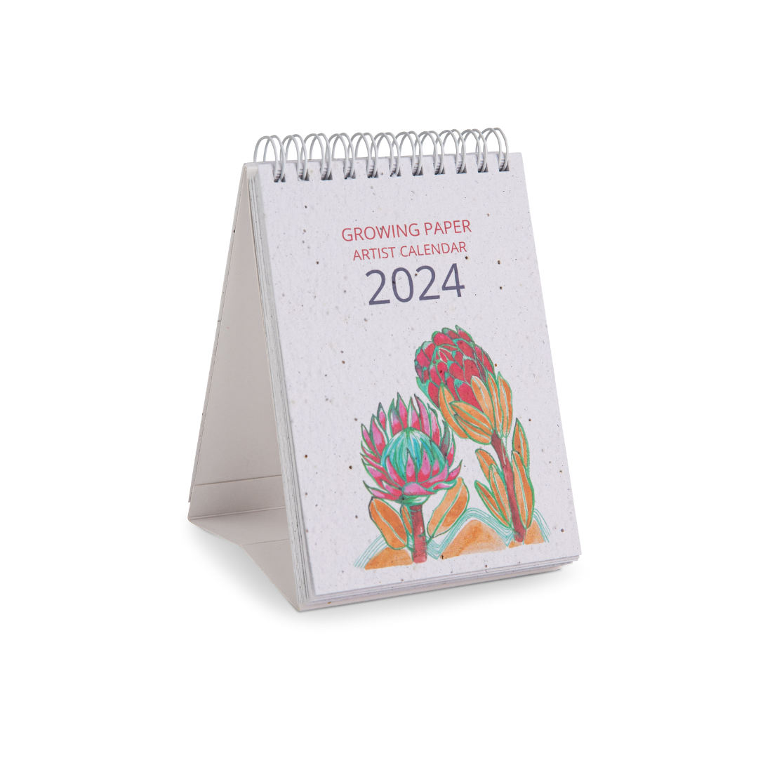 Image shows a Colour me Africa 2024 calendar 
