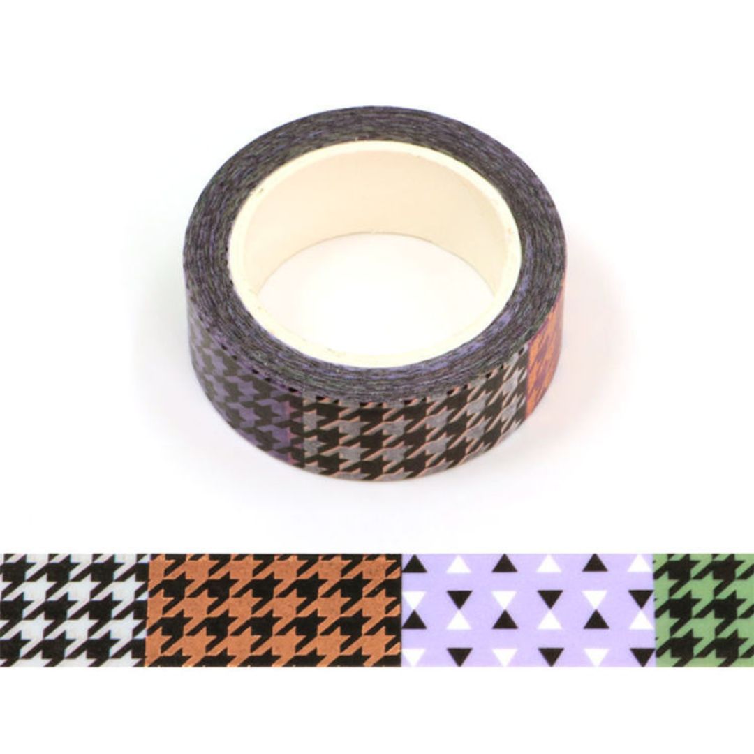 Houndstooth washi tape pattern