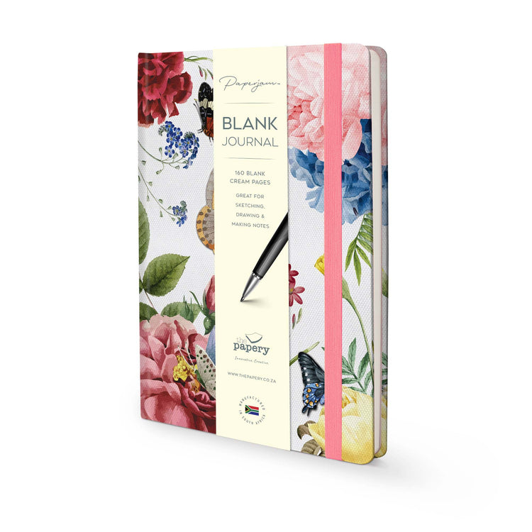 Image shows a butterflies blank journal