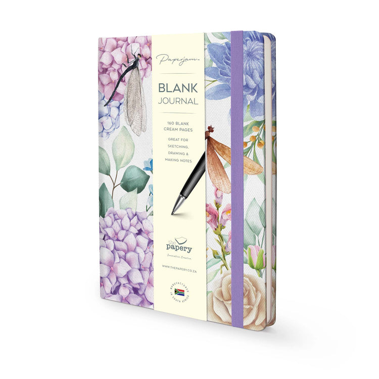 Image shows a dragonflies blank journal
