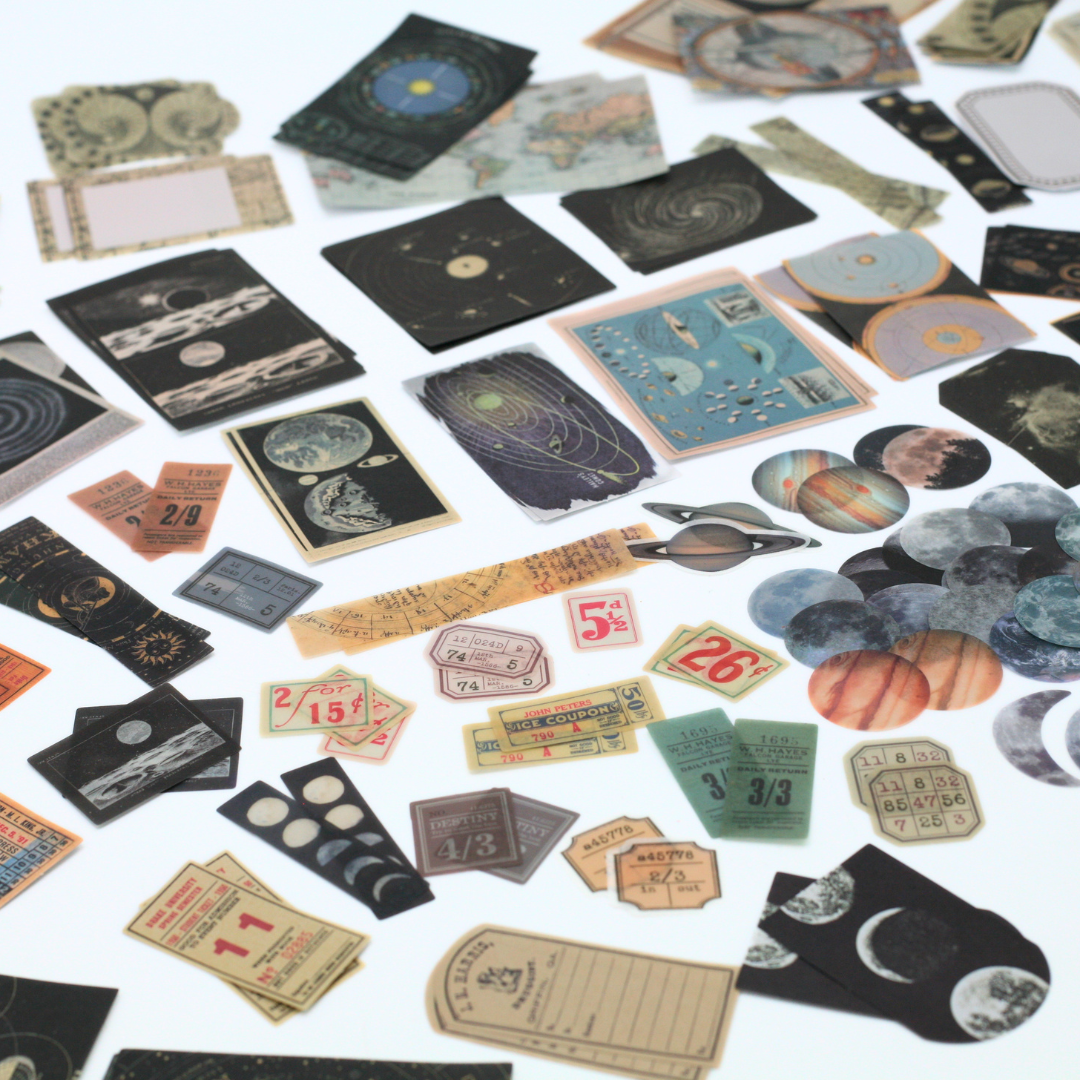Junk Journaling Sticker Pack - Celestial