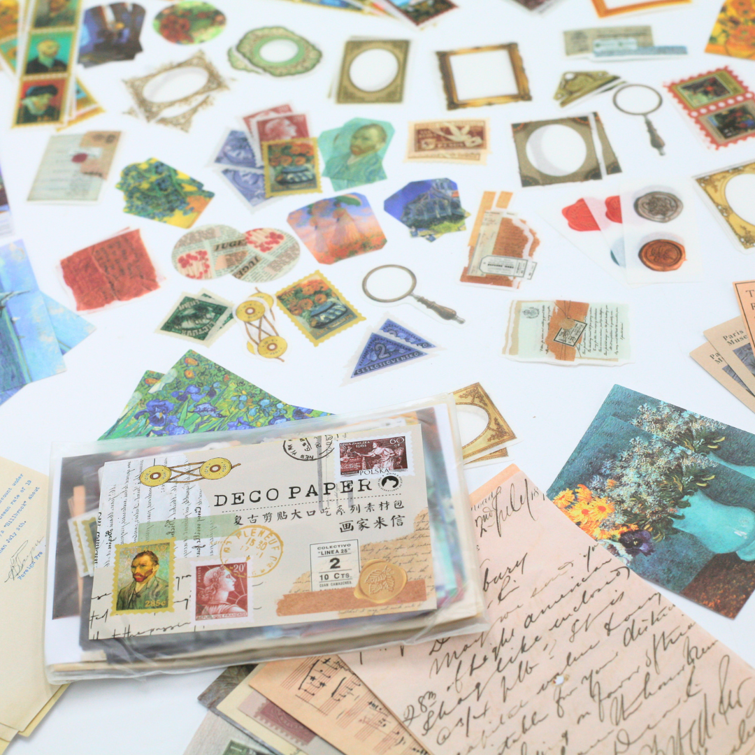 Junk Journaling Sticker Pack - Fine Art