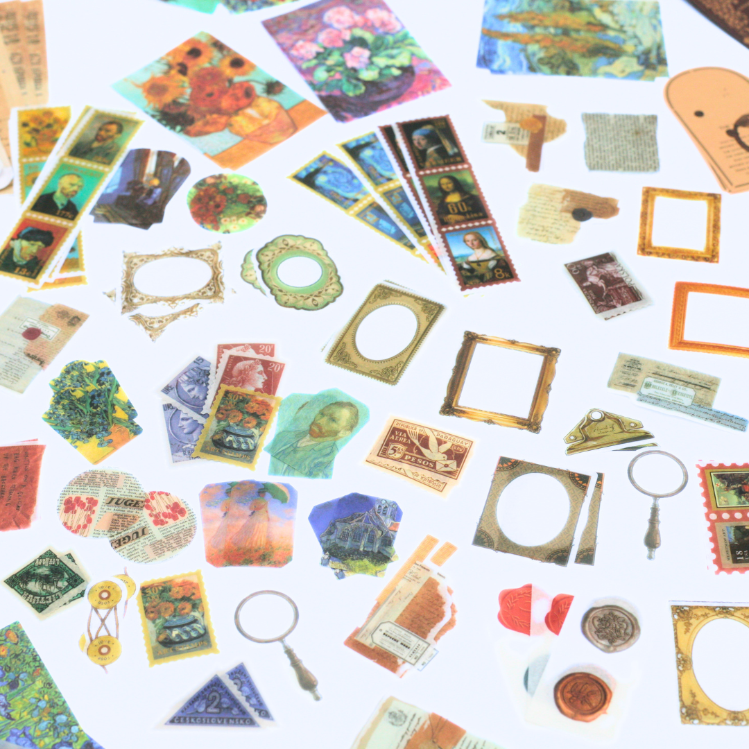 Junk Journaling Sticker Pack - Fine Art