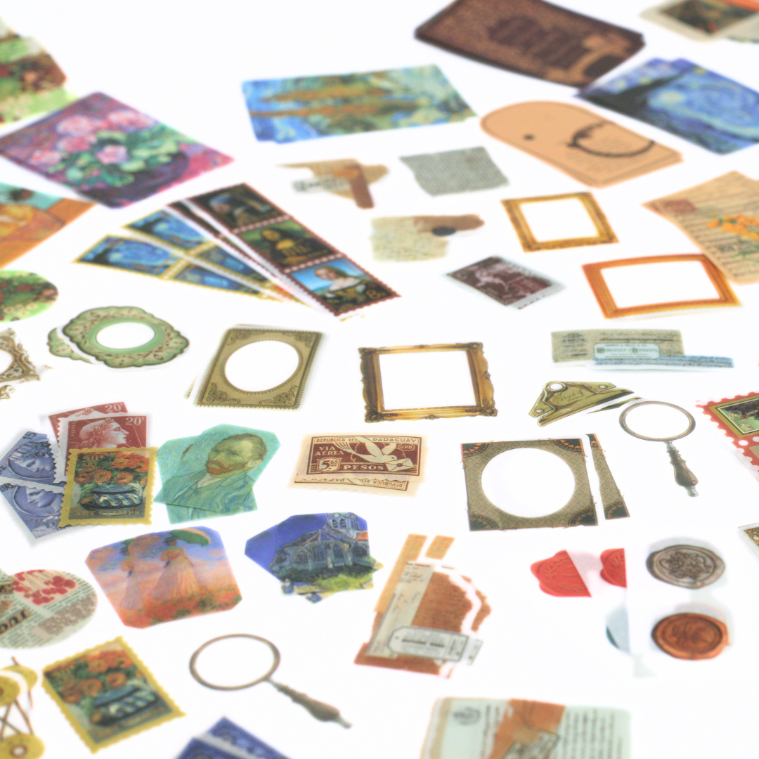 Junk Journaling Sticker Pack - Fine Art