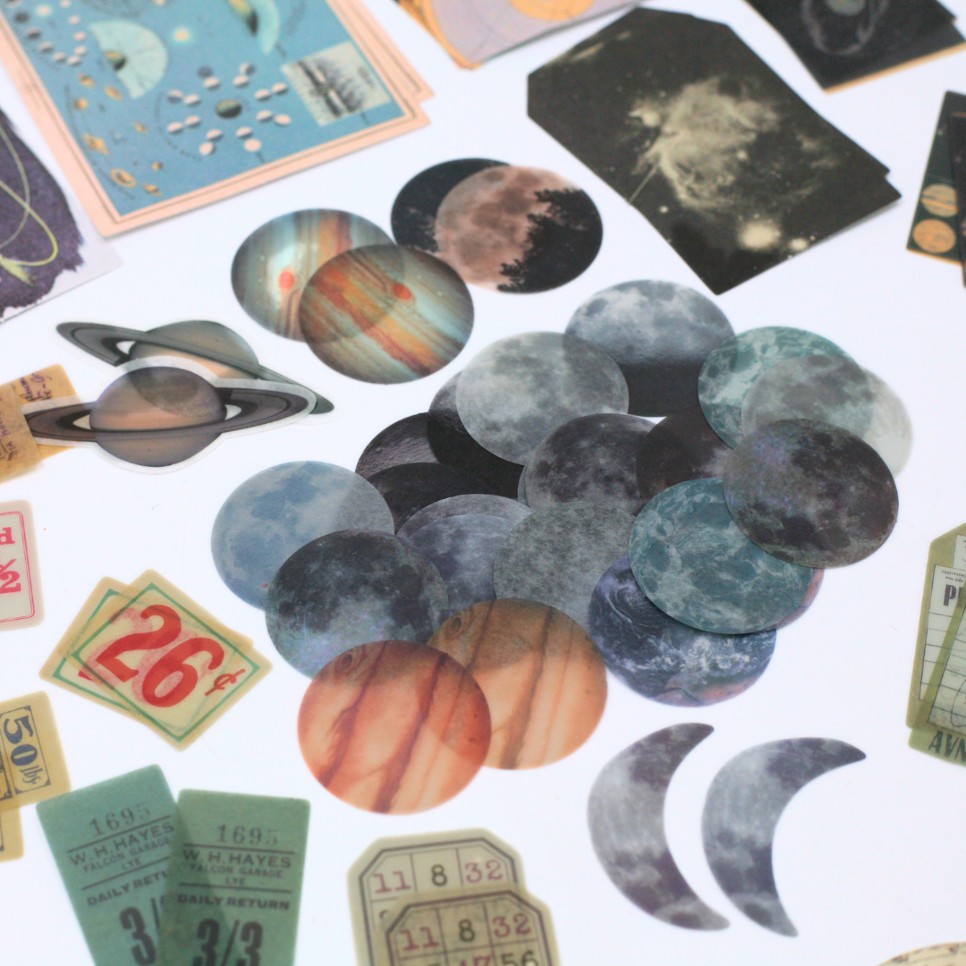 Junk Journaling Sticker Pack - Celestial