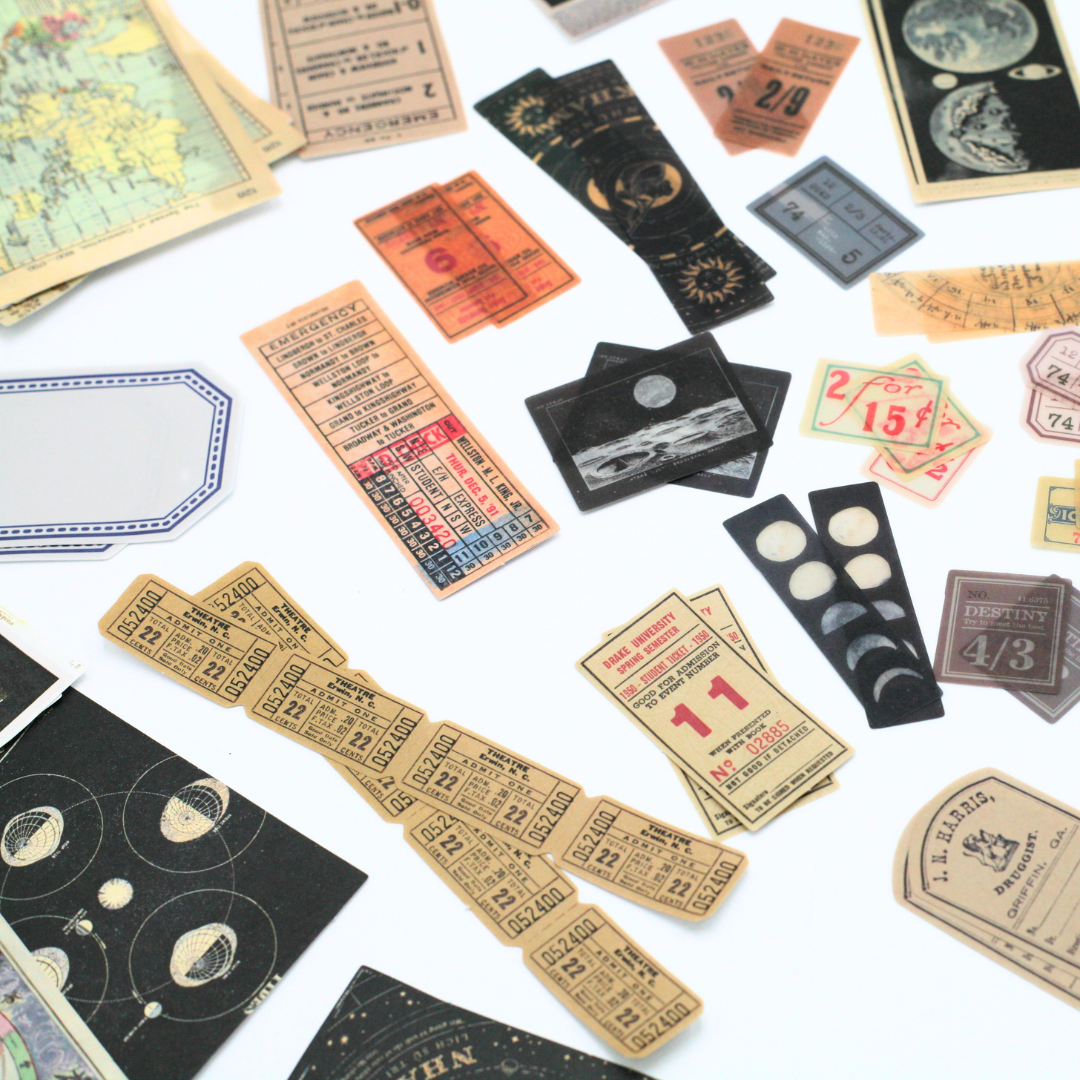 Junk Journaling Sticker Pack - Celestial
