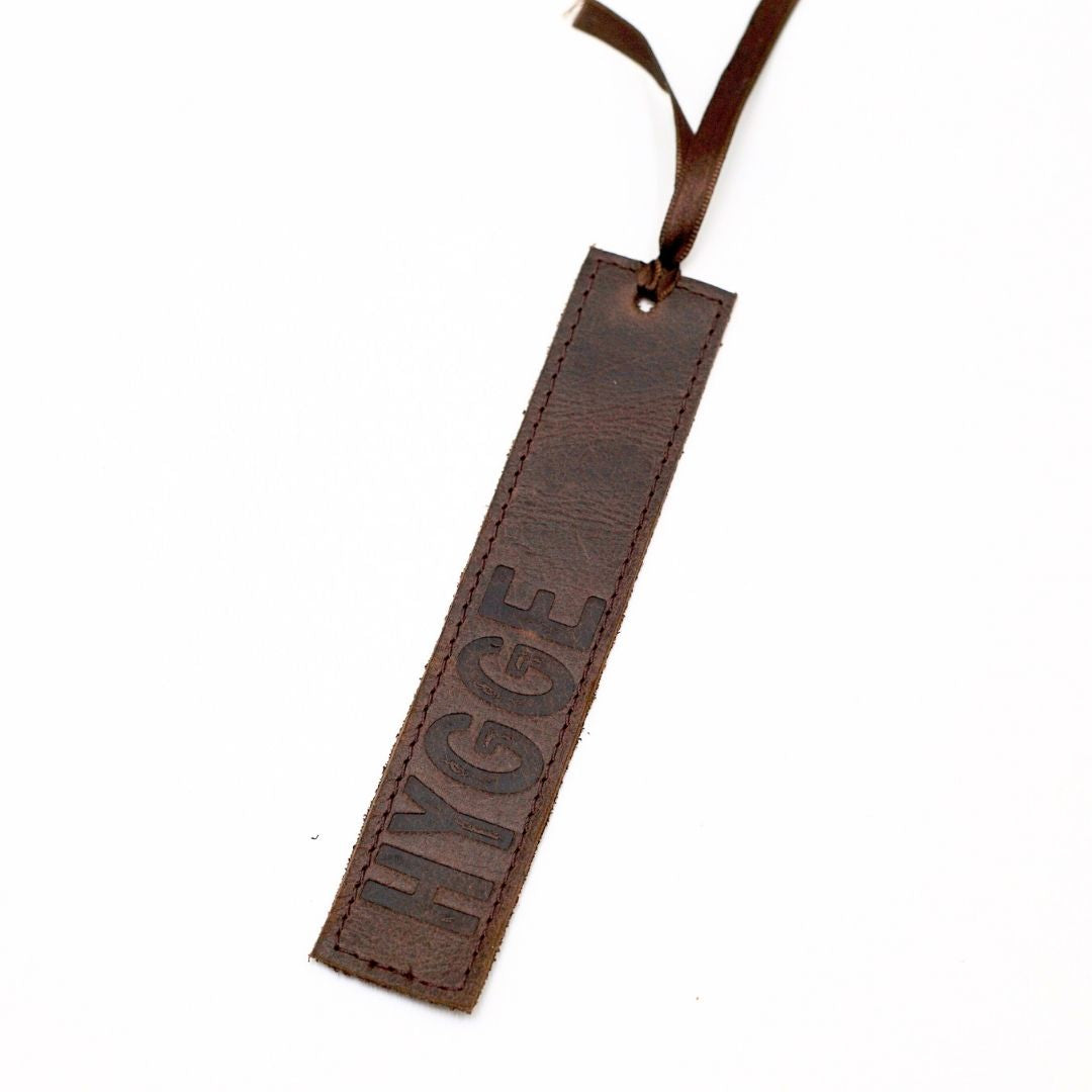 Genuine Leather Hygge Bookmark