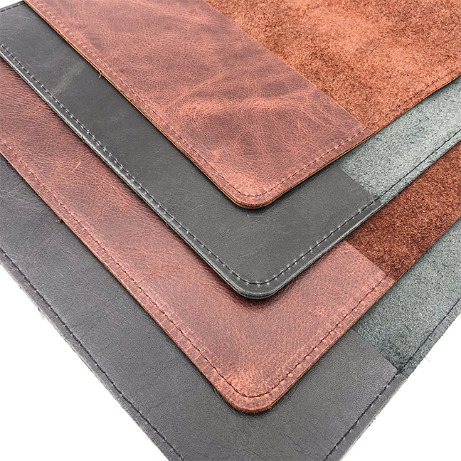 Image shows a group of leather journal covers