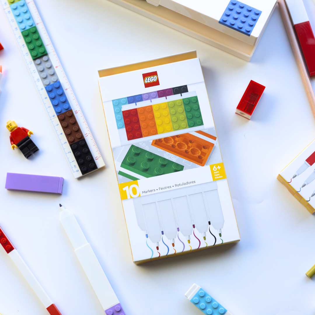LEGO-themed stationery
