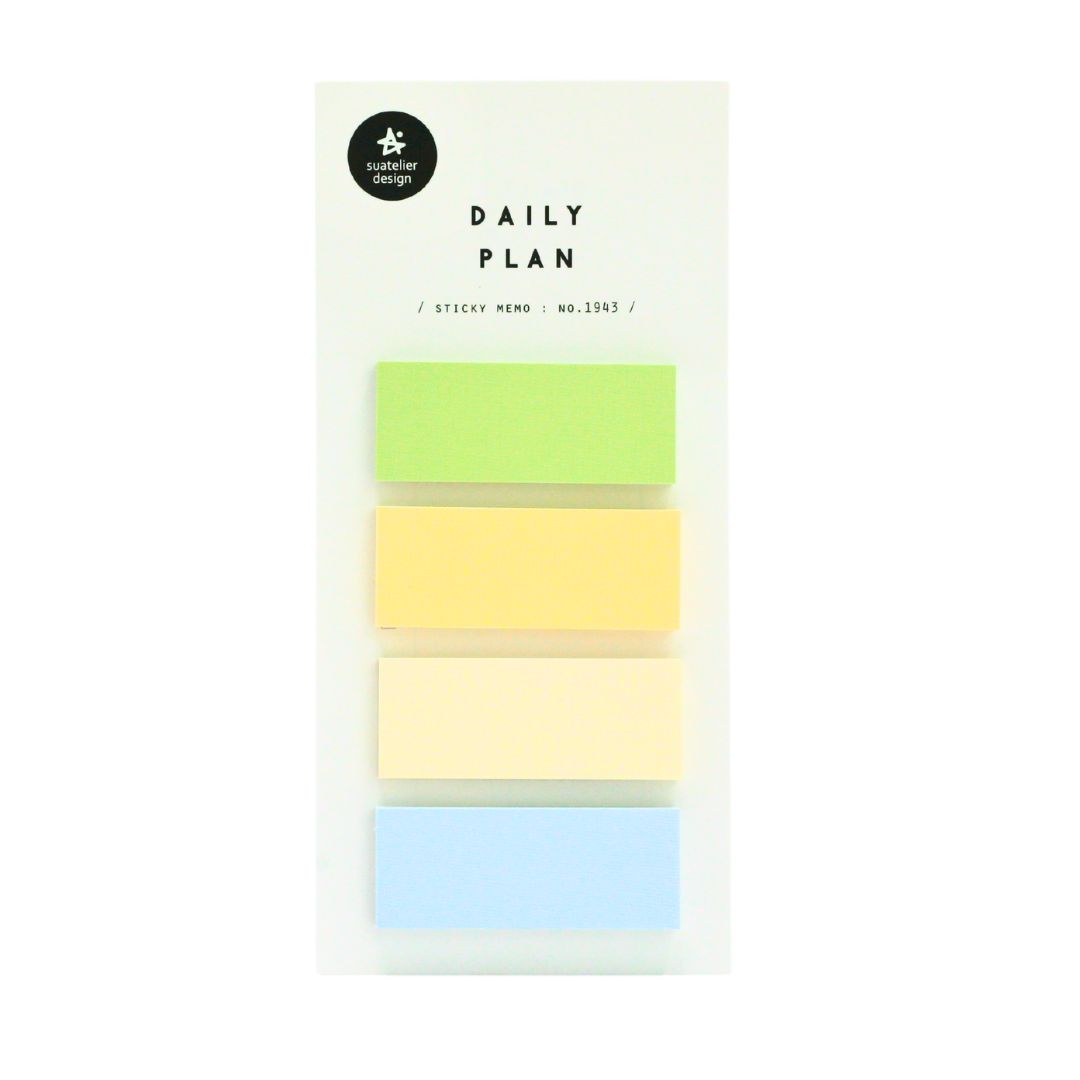 Daily Plan - Set of 4 Memo Pads