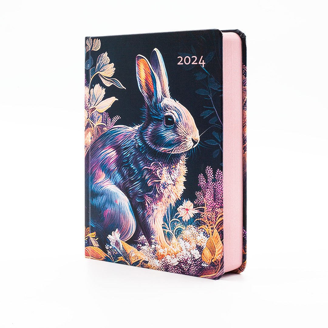 Image shows a Bunny 2024 MOM/WOW diary
