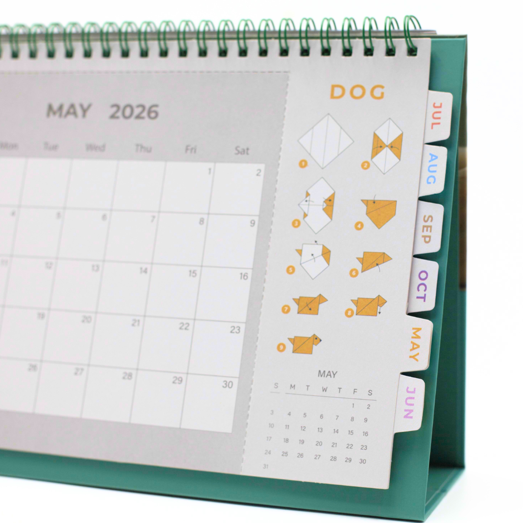 Origami 2026 Tent Calendar