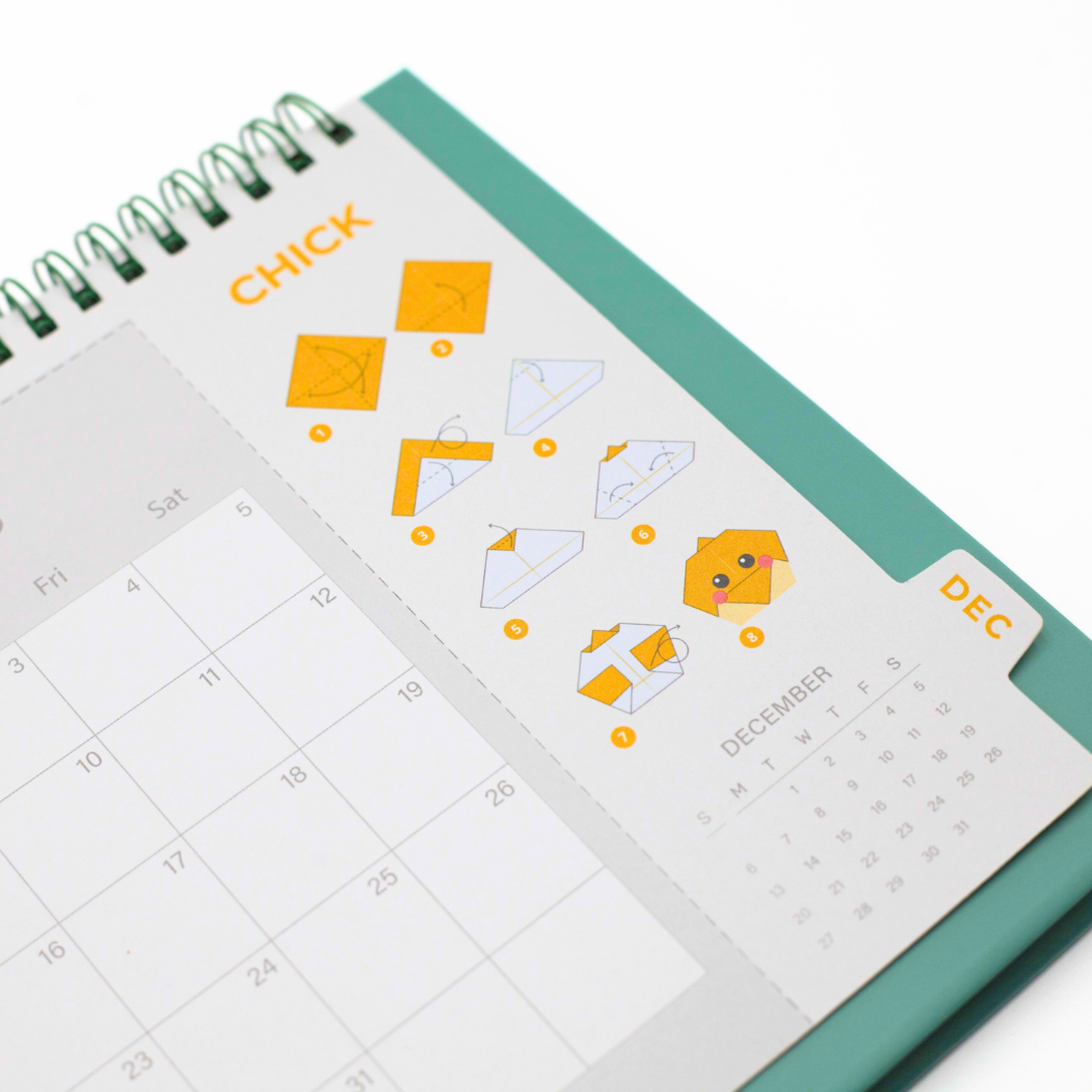 Origami 2026 Tent Calendar