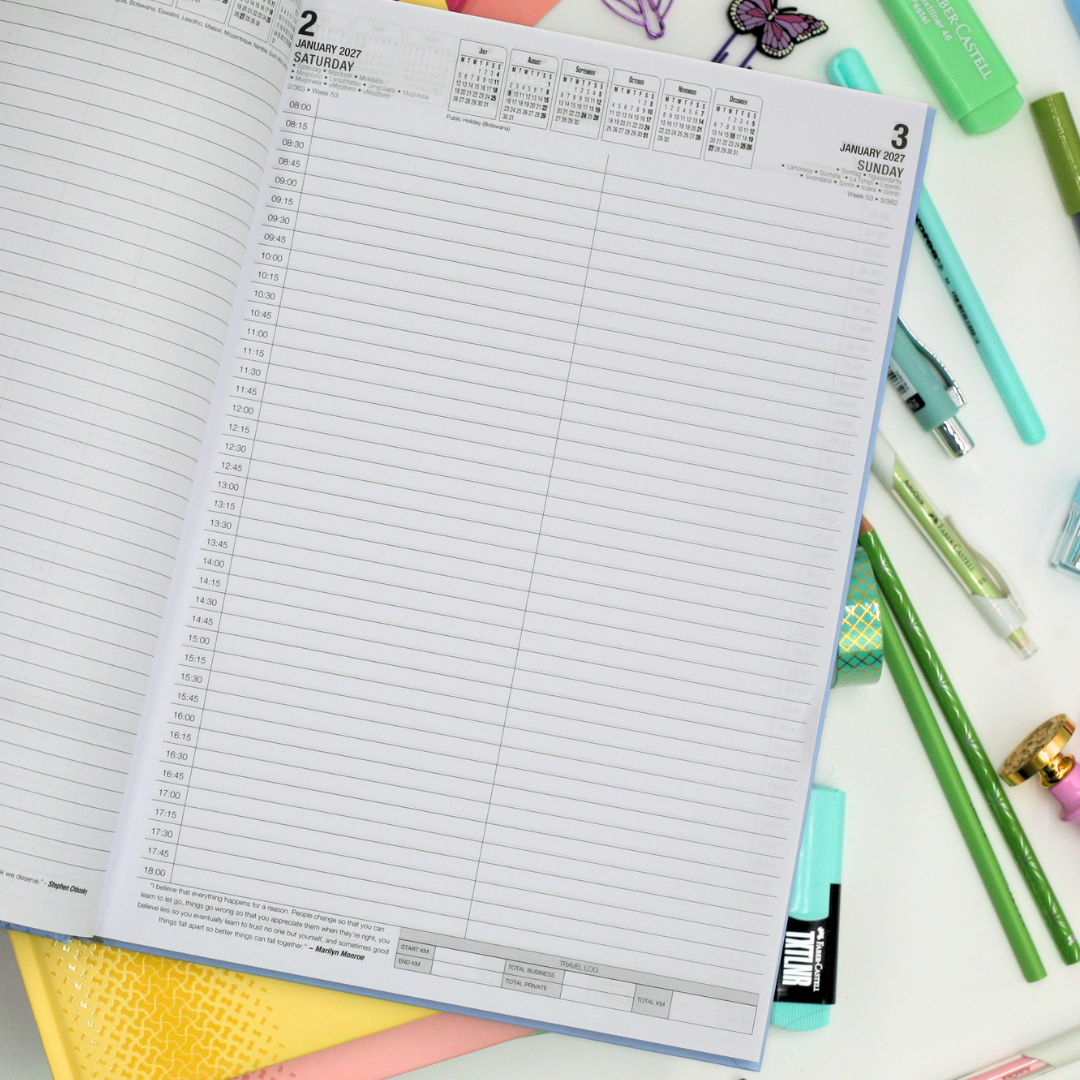 Pastel A4 Diary 2027