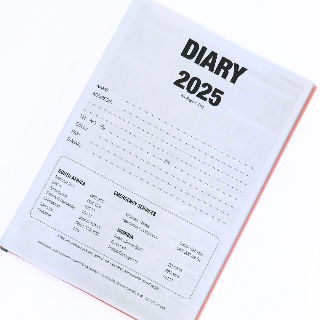 Pastel 2025 A4 Page-a-day Diary