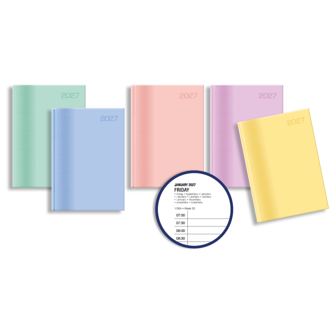 Pastel 2027 A4 Page-a-day Diary