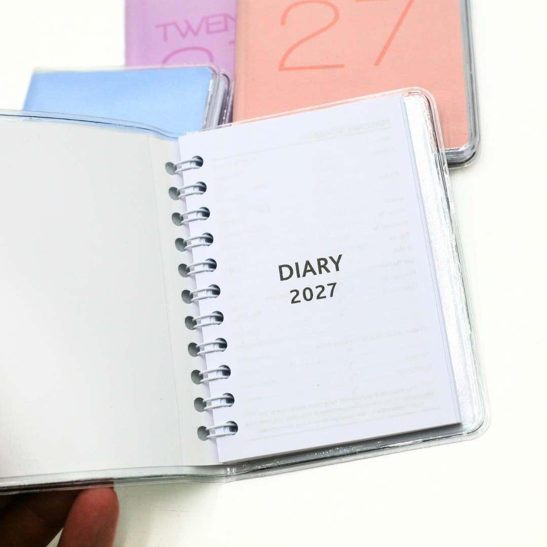 PVC Pocket Diary 2027 Week-to-view