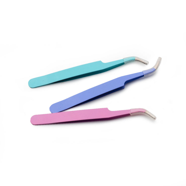 Image shows pastel craft tweezers