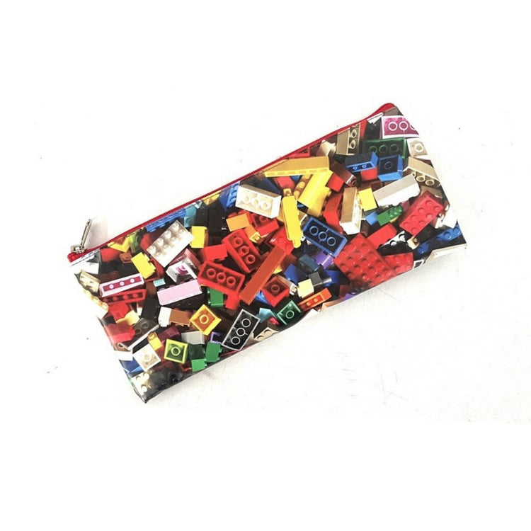 Image shows a Lego pencil bag