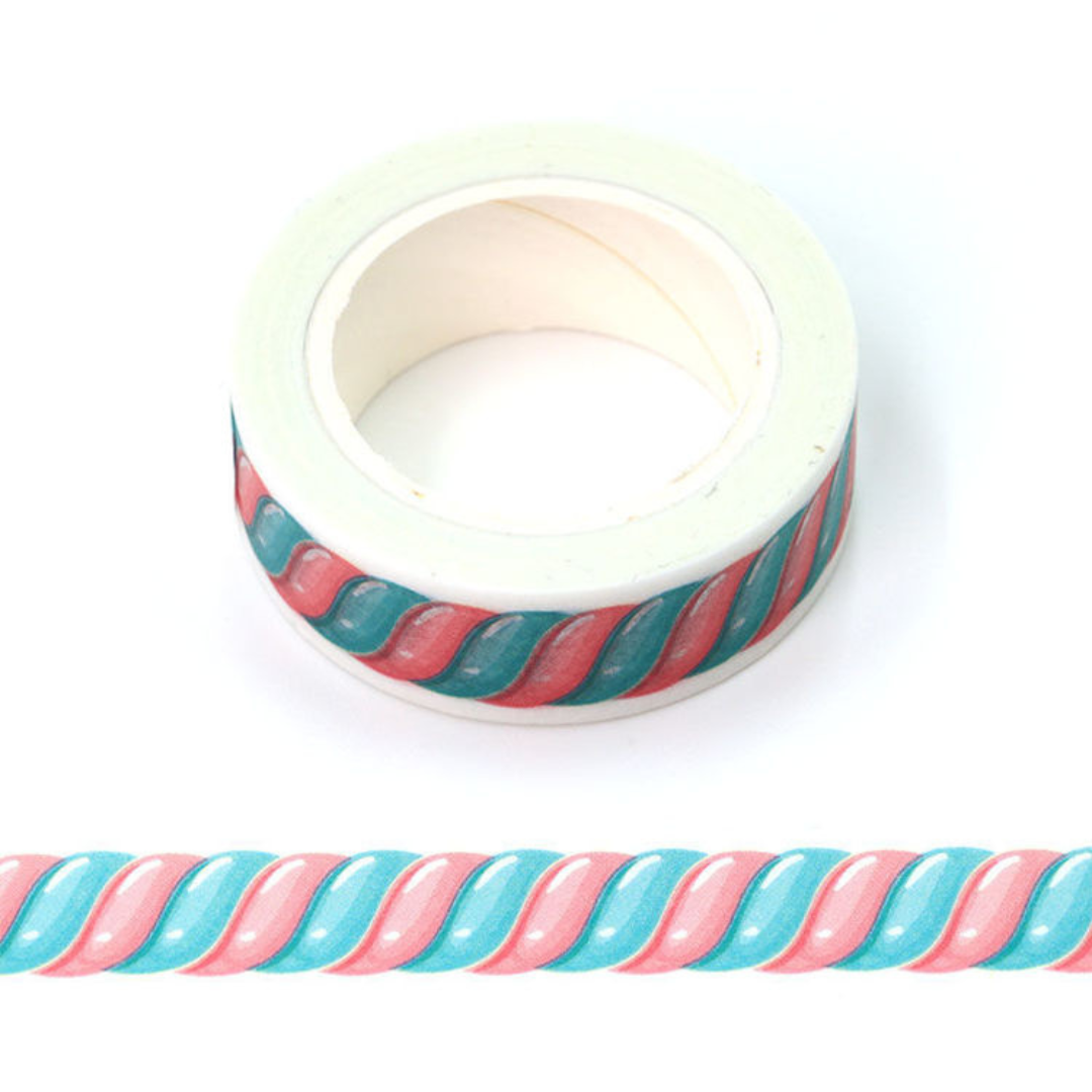 Colourful pink and blue candy washi tape 