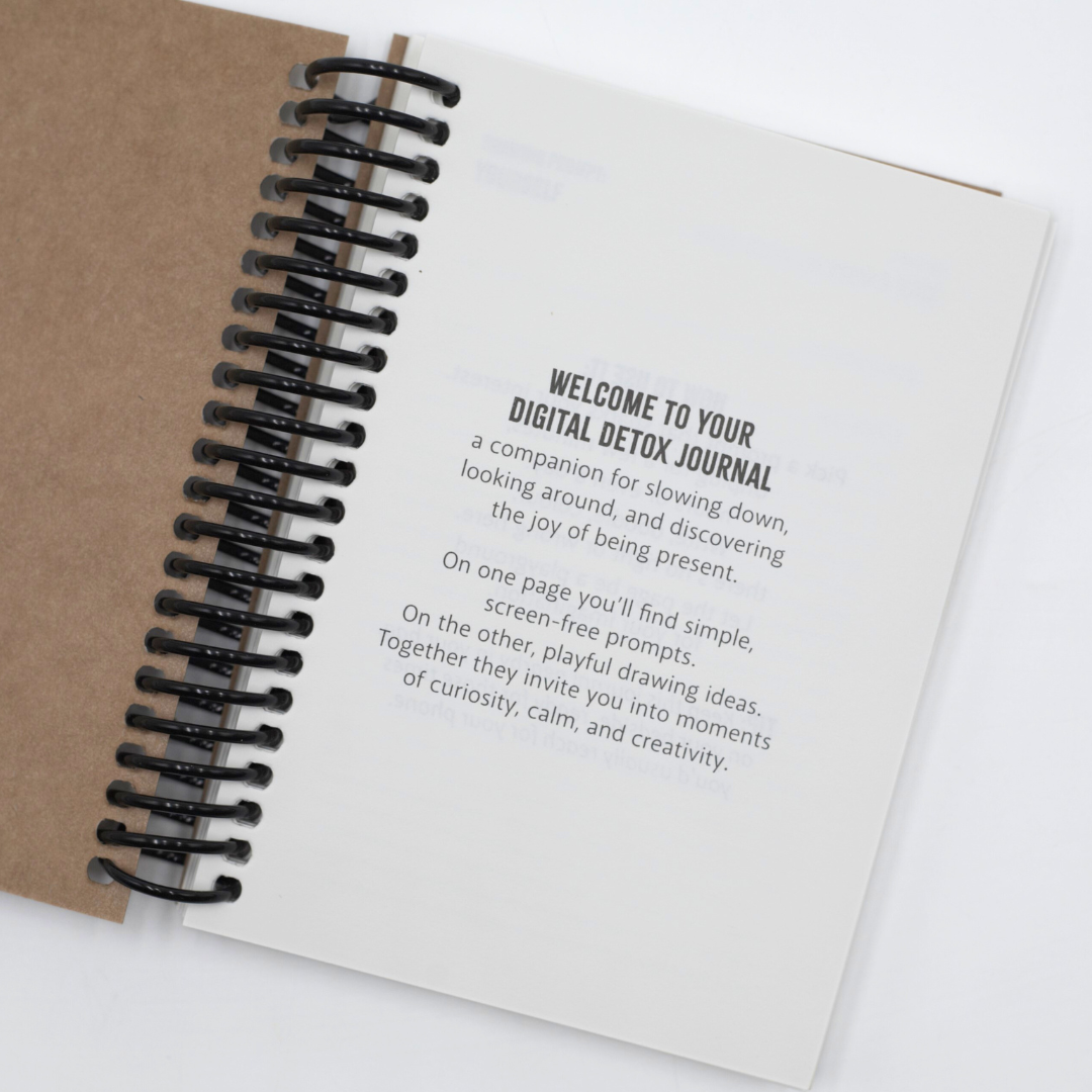 Digital Detox A6 Wirebound Journal