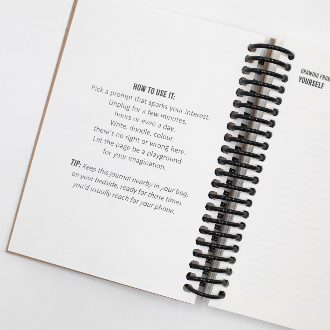 Digital Detox A6 Wirebound Journal