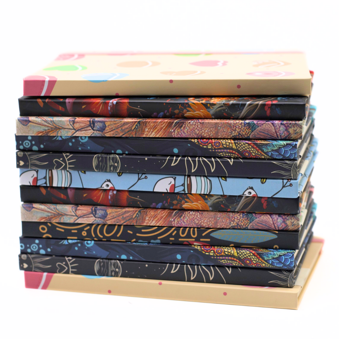 Retro A5 Hard Cover Journal