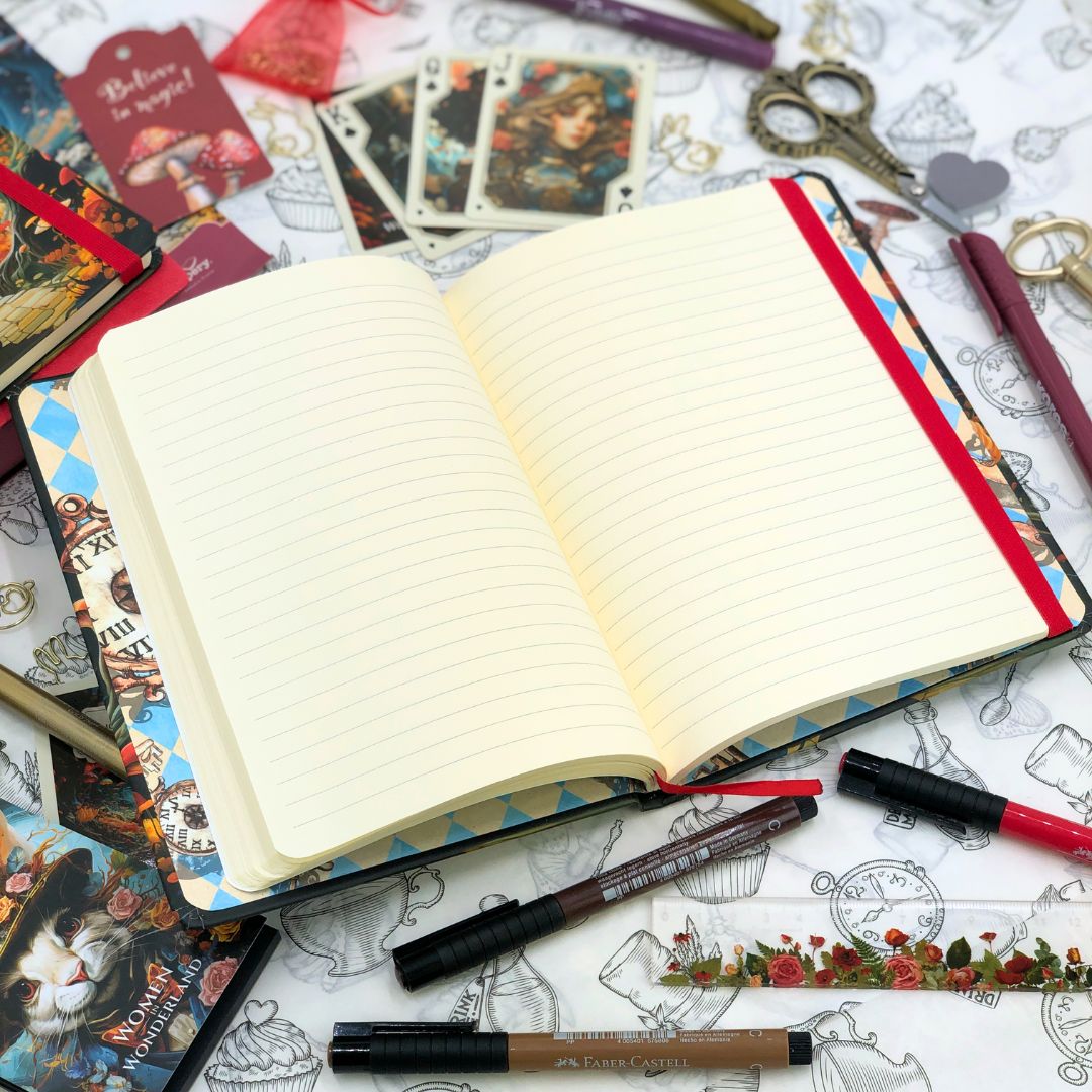 Retro Women In Wonderland Journal