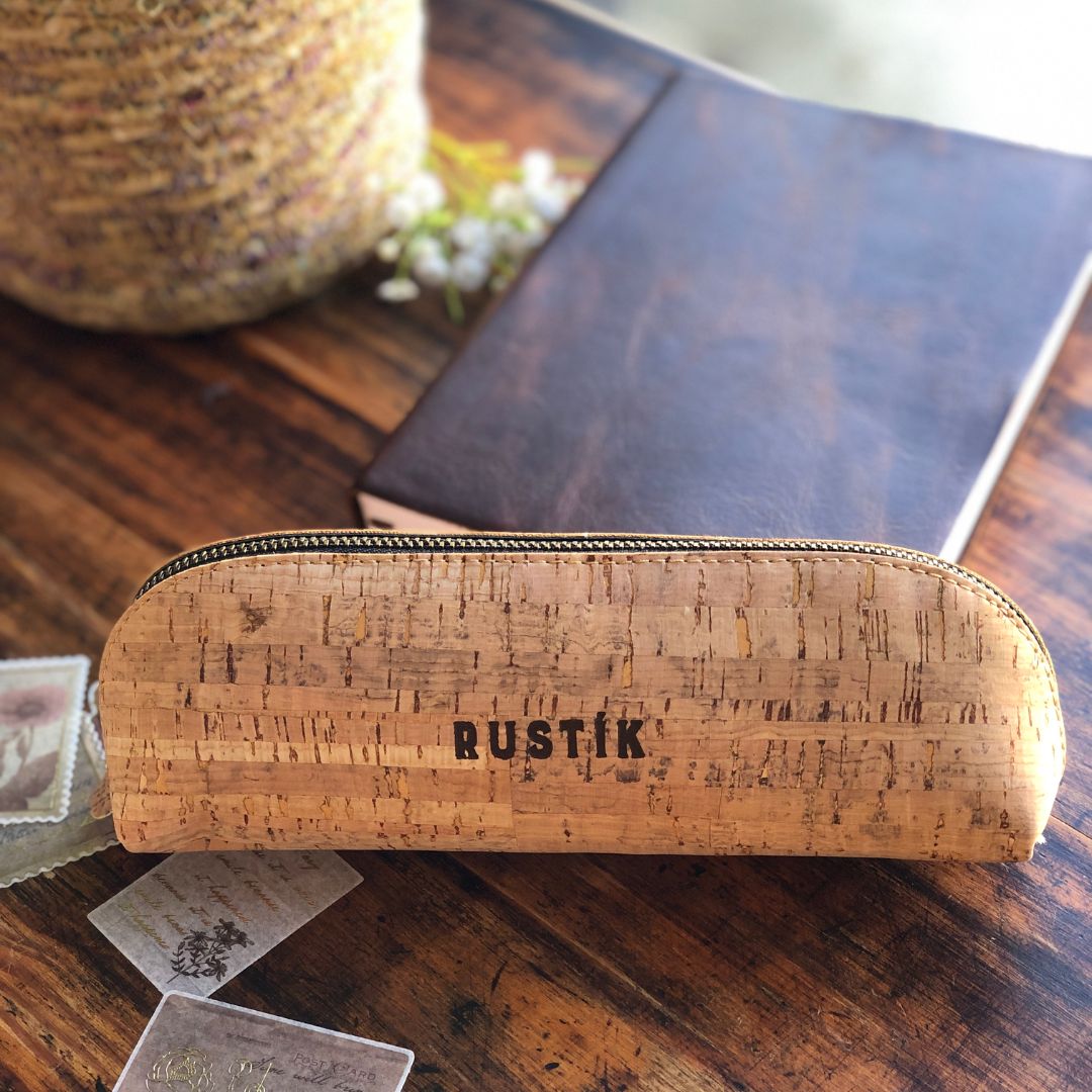 Rustik cork pencil bag