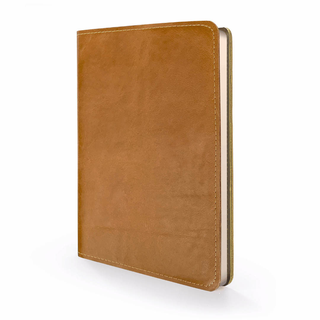 Rustik slip on cover journal - toffee