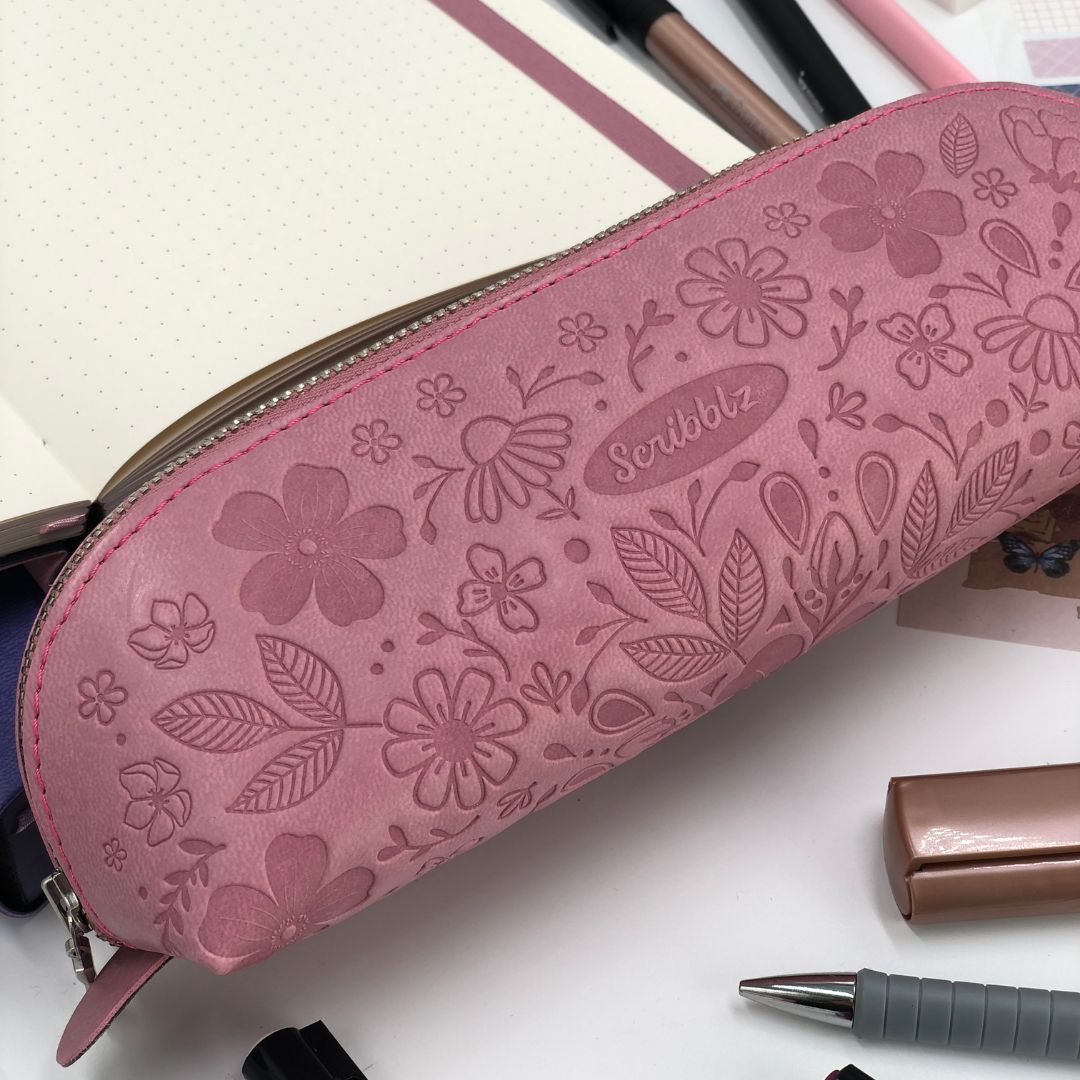 Scribblz orchid pencil bag