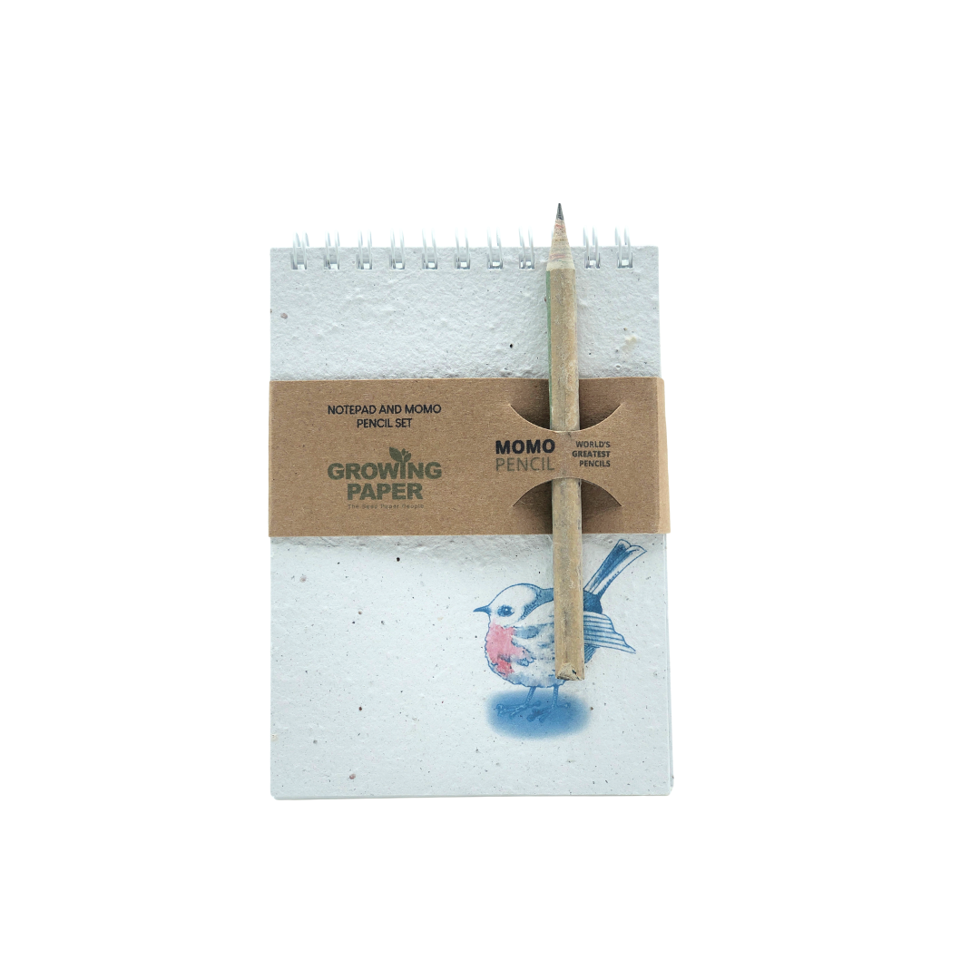 Seed Paper A6 Notebook with MOMO Pencil