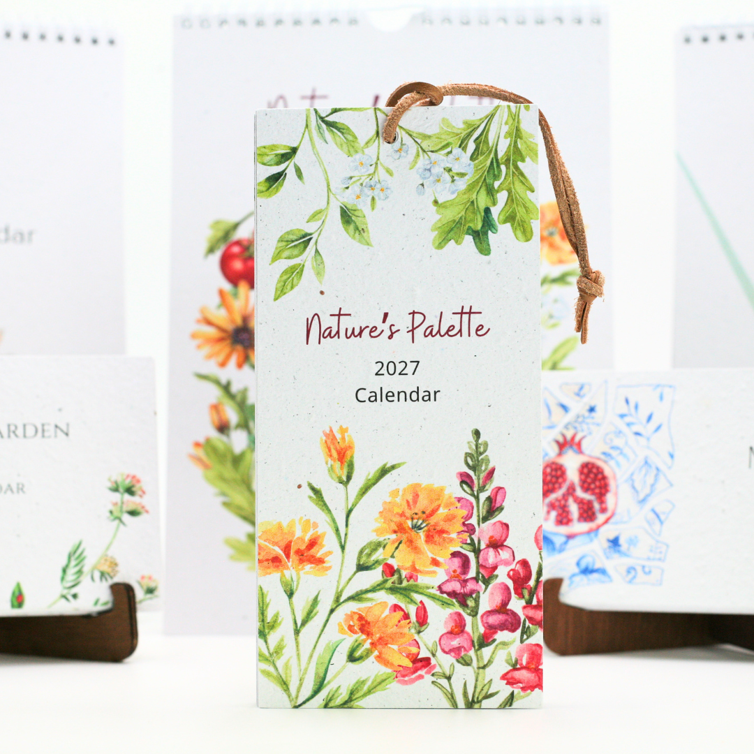 Nature's Palette Seed Paper 2027 Calendar