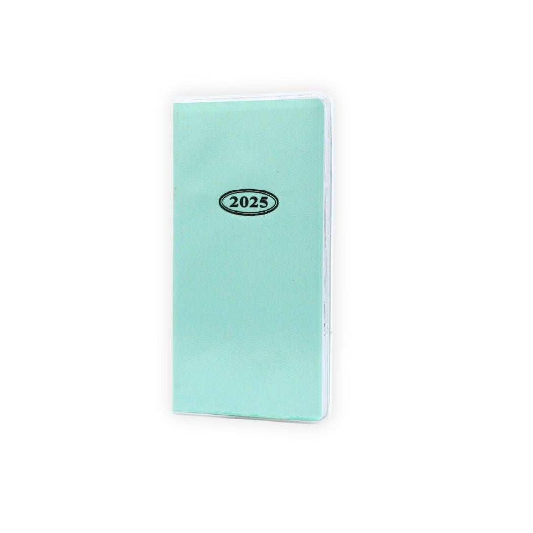 PVC Slimline Pocket Diary 2025 2-Week-to-view