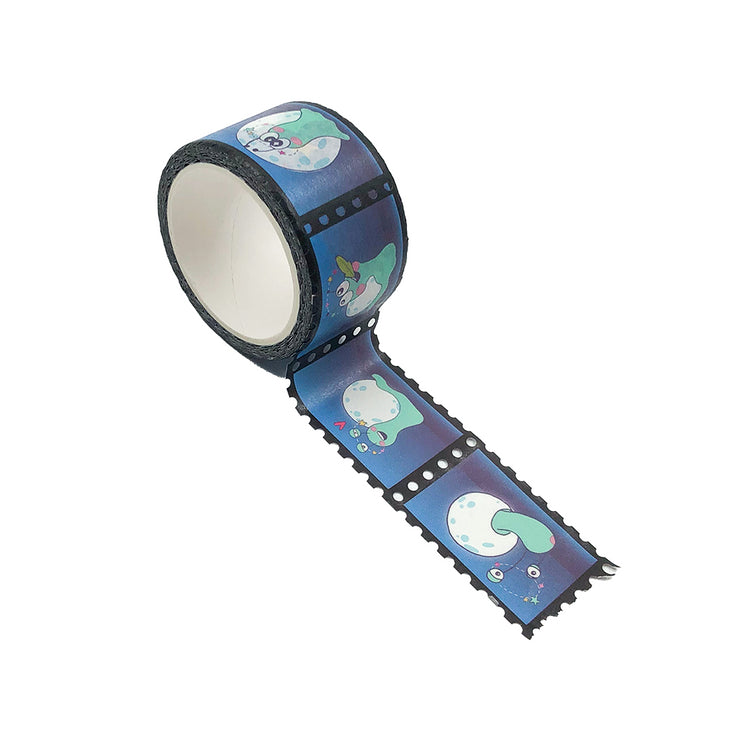 Image shows a snail and moon theme washi tape