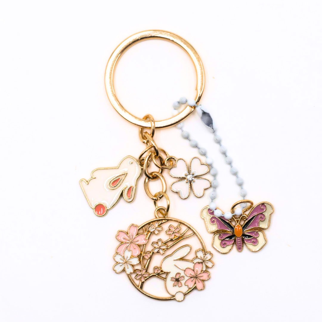 Spring Season Key Chain Spring Garden Key Rings – The Papery