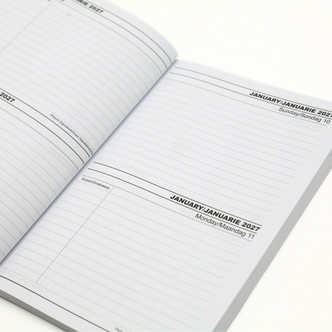 A5 School 2-Days-a-Page 2027 Diary