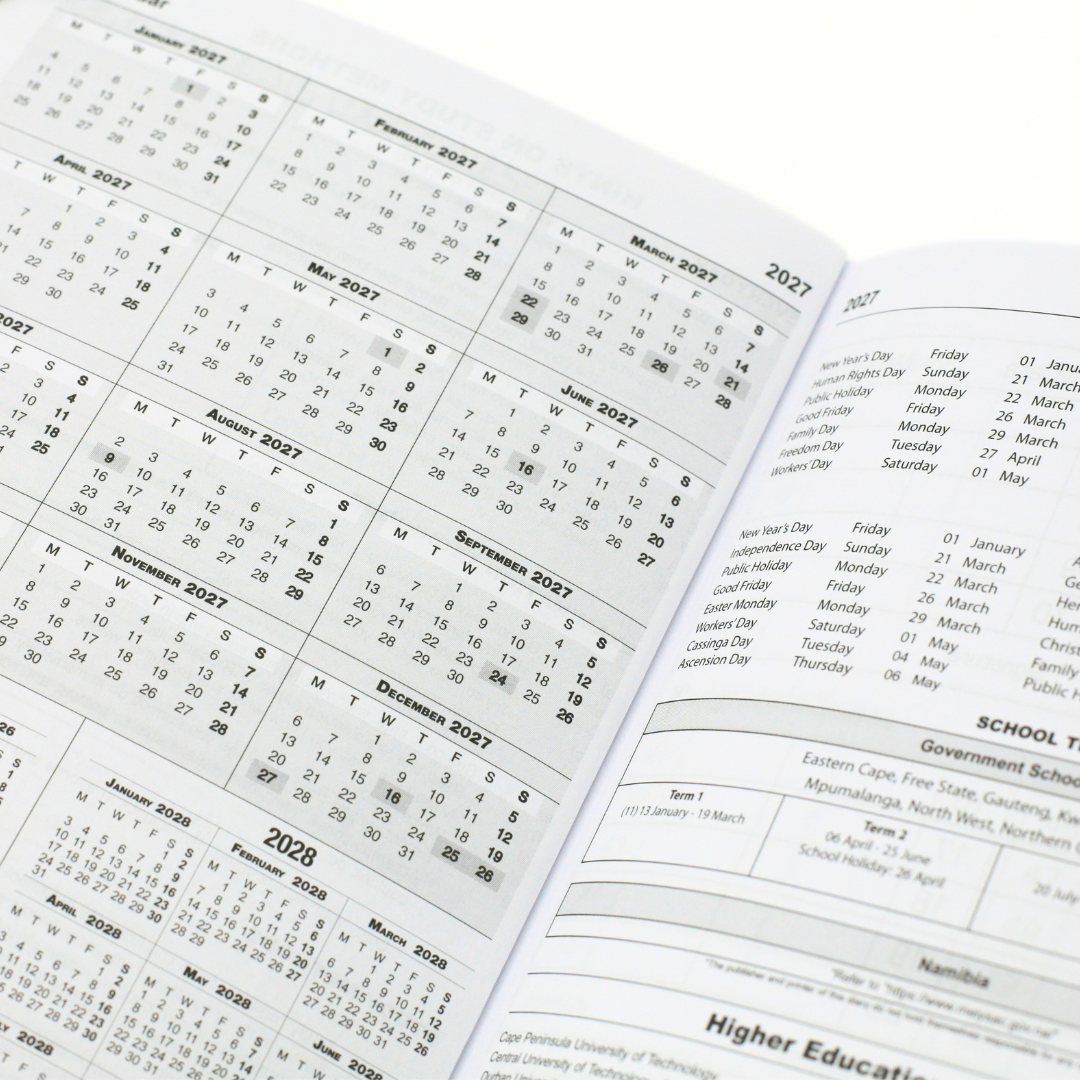 A5 School 2-Days-a-Page 2027 Diary