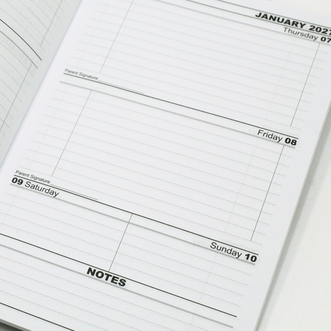 A5 School Week-to-view 2027 Diary
