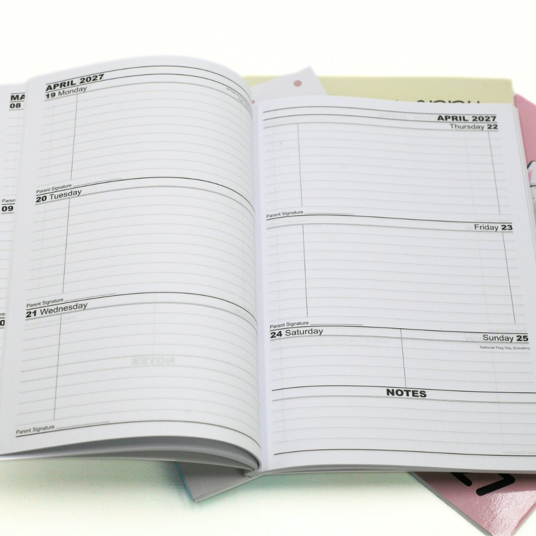 A5 School Week-to-view 2027 Diary