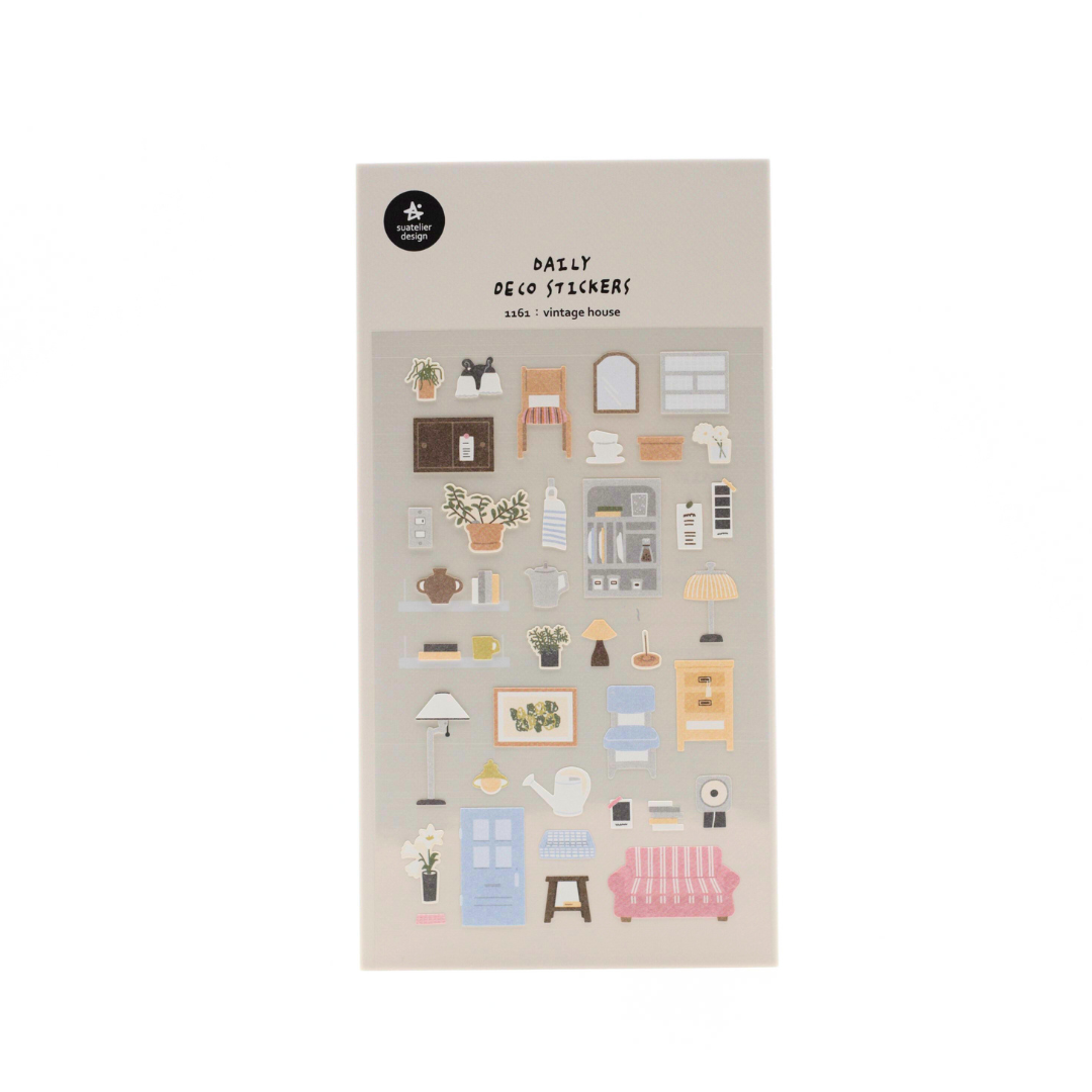 Vintage House Sticker Pack