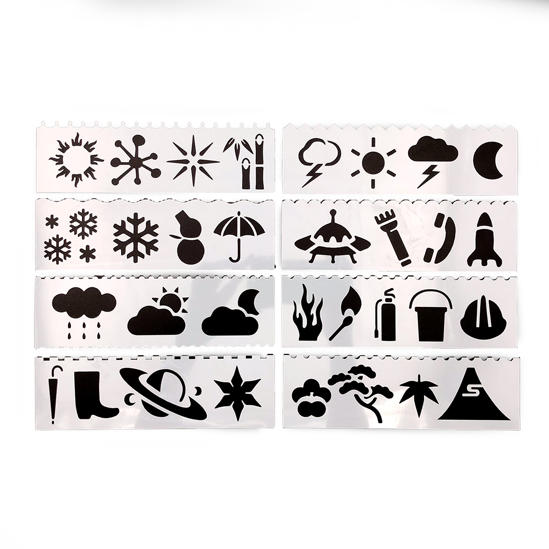 Mixed Weather Stencil Set of 8 – The Papery