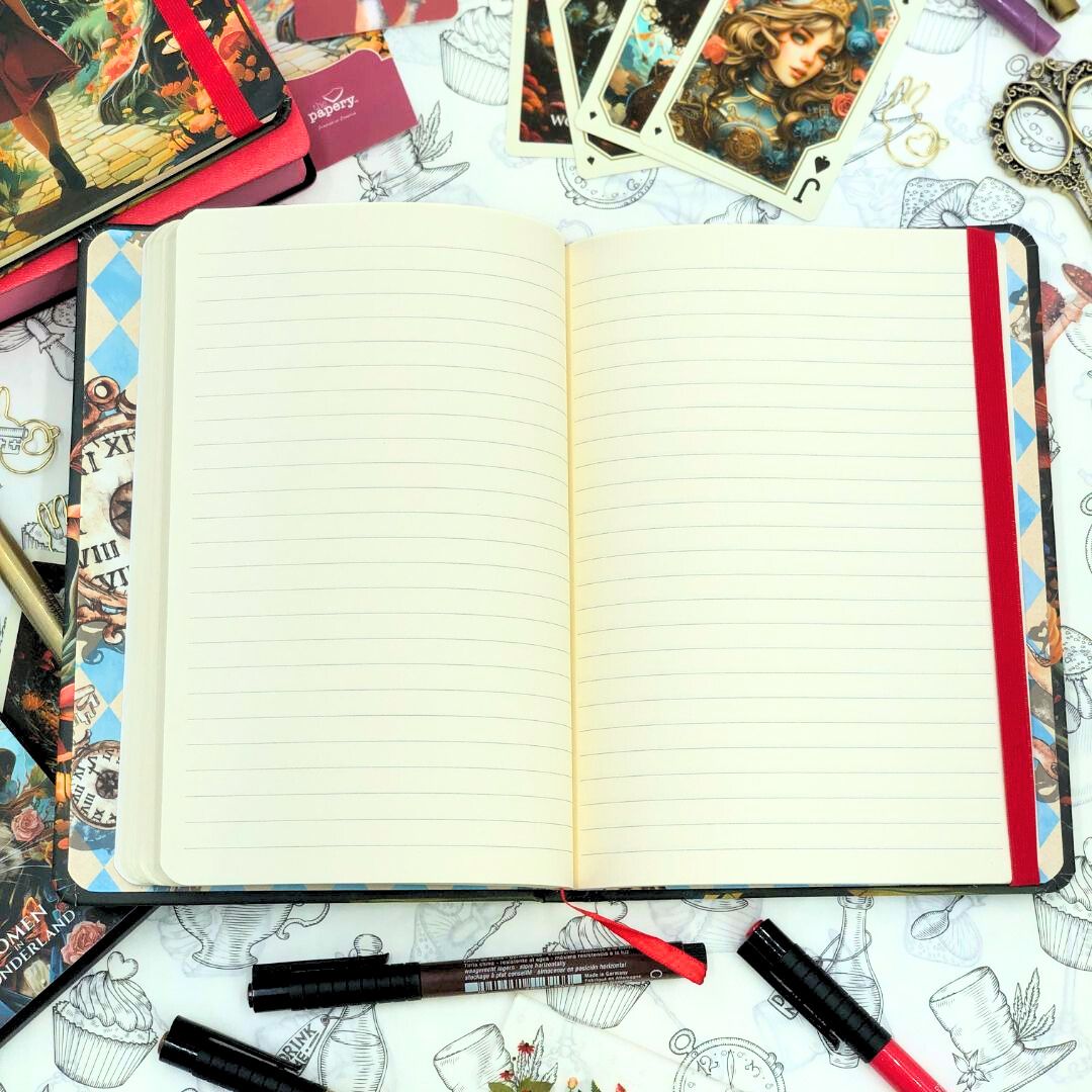 Retro Women In Wonderland Journal