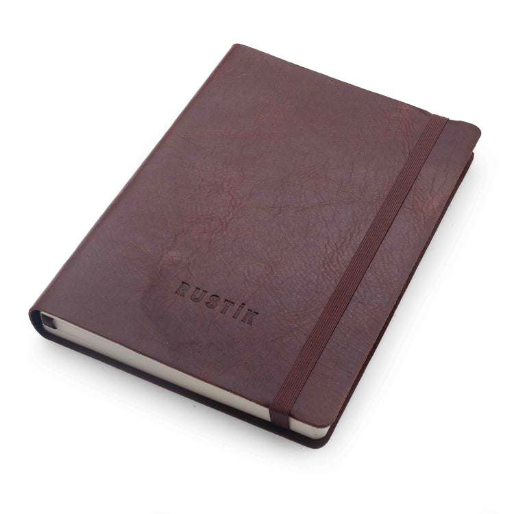 Image shows a Rustik Premium Dotted journal