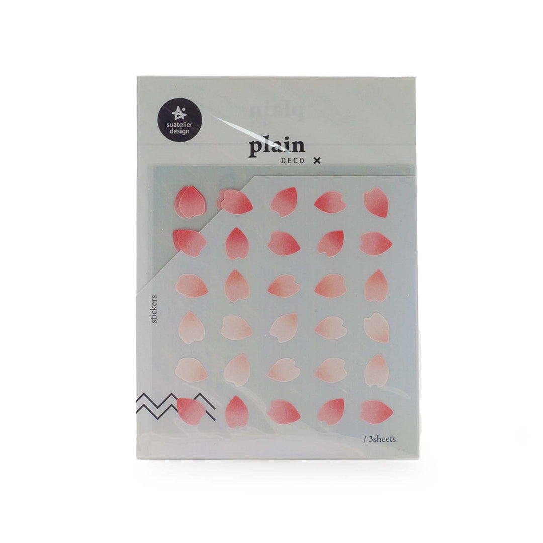 Image shows a pink flower petal sticker pack