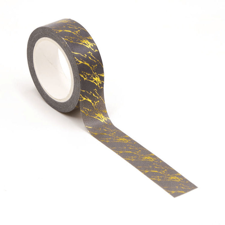 Image shows a gold marble pattern washi tape